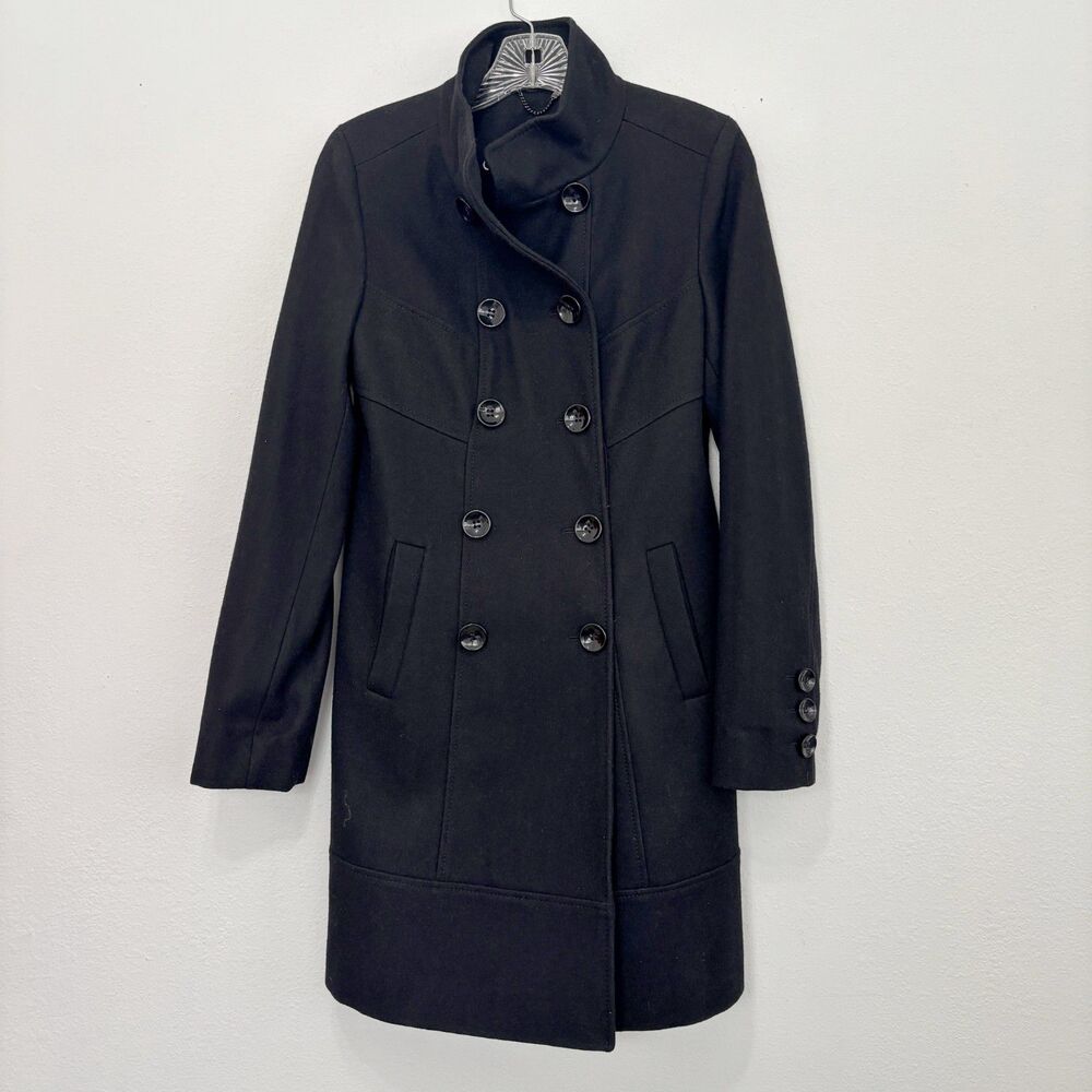 Vintage Guess Womens Old Money Pea Coat Small Wool Blend Capsule Quite Luxury